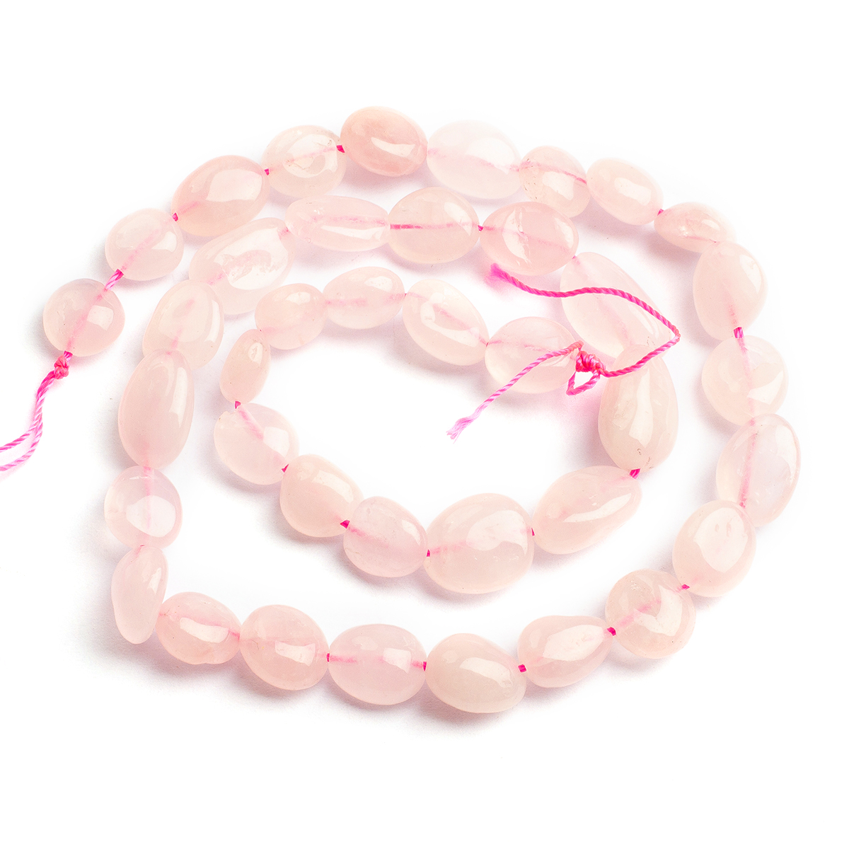 Бусины Натуральный Розовый Кварц